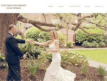 Tablet Screenshot of peterfingerweddings.com